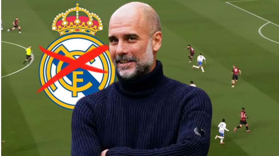 Pep Guardiola, escudo del Real Madrid