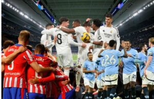 Jugadores del Madrid, Atlético y City