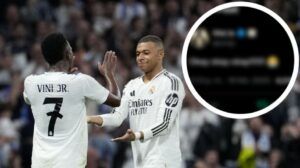 Vinicius tras la victoria ante el Manchester City