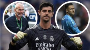 Zidane a Courtois a la hora de hablar sobre Keylor Navas