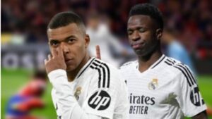 Kylian Mbappé y Vinicius Junior.