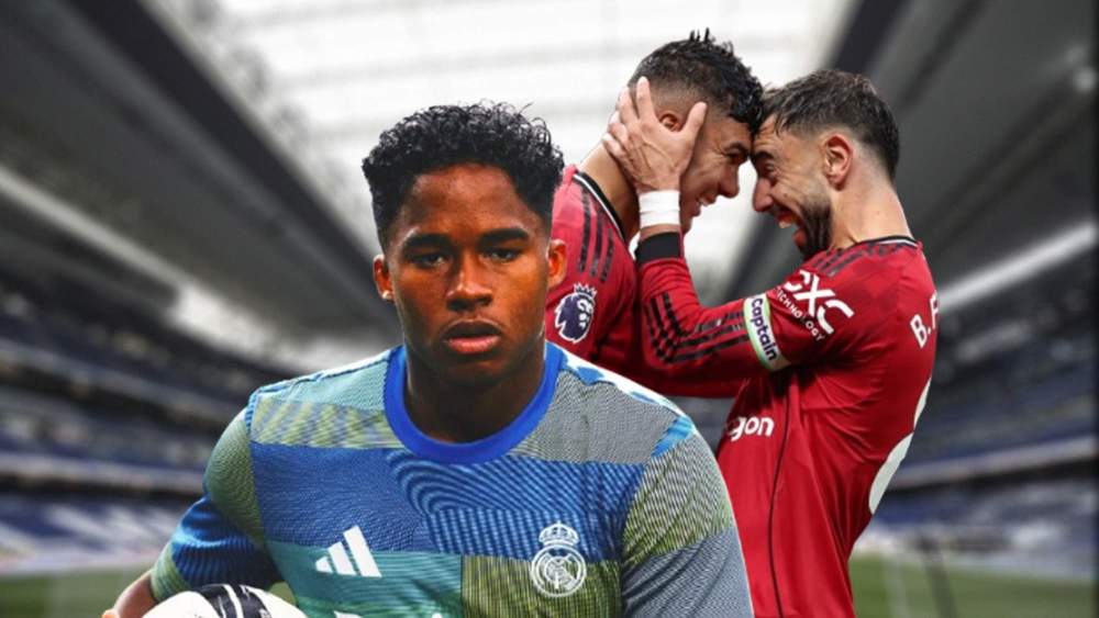 Endrick, jugadores del Manchester United