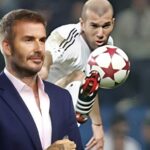 David Beckham y Zinedine Zidane